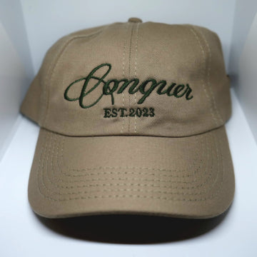 Gorra Conquer beige-verde